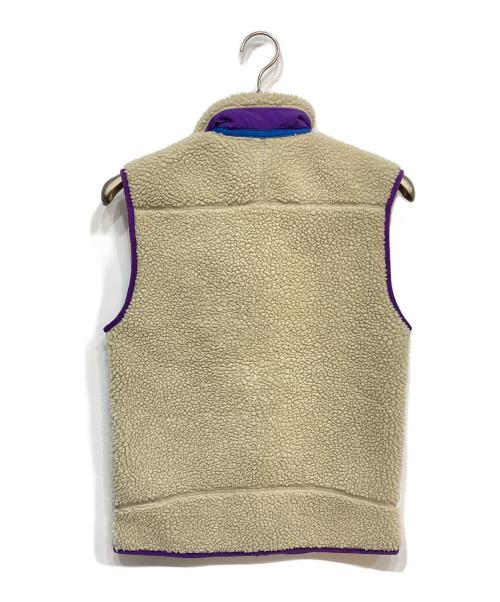 Patagonia（パタゴニア）Patagonia (パタゴニア) Classic Retro-X Vest クラシック・レトロX・ベスト ベージュ×パープル サイズ:XSの古着・服飾アイテム
