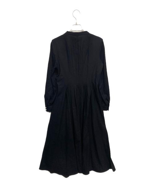 ANAYI（アナイ）ANAYI (アナイ) ウールアムンゼンポケットフレア ワンピース ネイビー サイズ:Mの古着・服飾アイテム
