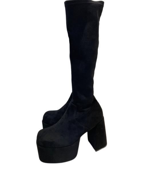 EMODA（エモダ）EMODA (エモダ) バルキープランプフィットブーツ ブラック サイズ:Lの古着・服飾アイテム