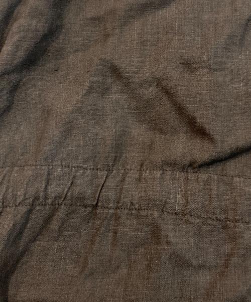 nest Robe（ネストローブ）nest Robe (ネストローブ) リネンクルーネックリボンドレス ブラウン サイズ:Freeの古着・服飾アイテム