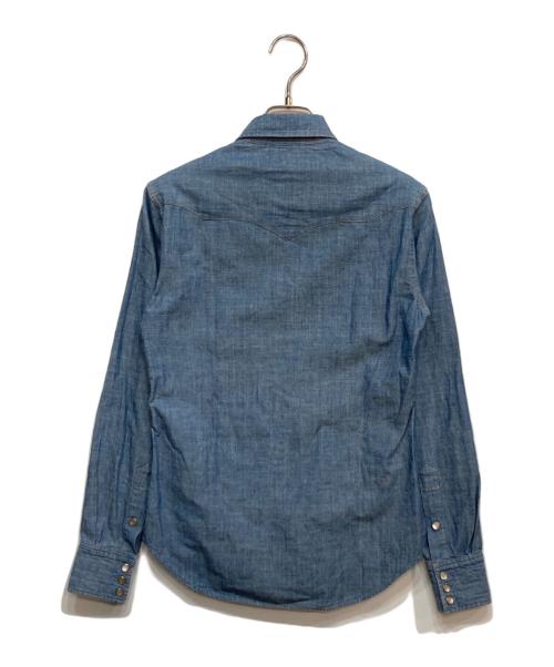 RRL（ダブルアールエル）RRL (ダブルアールエル) L/S CHAMBRAY WESTERN SHIRTS インディゴ サイズ:1の古着・服飾アイテム