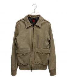 Retro Grade（レトログレード）の古着「A-2 シープレザージャケット」｜ベージュ