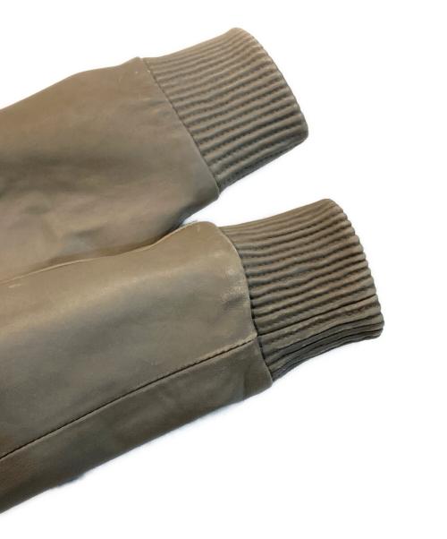 Retro Grade（レトログレード）Retro Grade (レトログレード) A-2 シープレザージャケット ベージュ サイズ:Lの古着・服飾アイテム