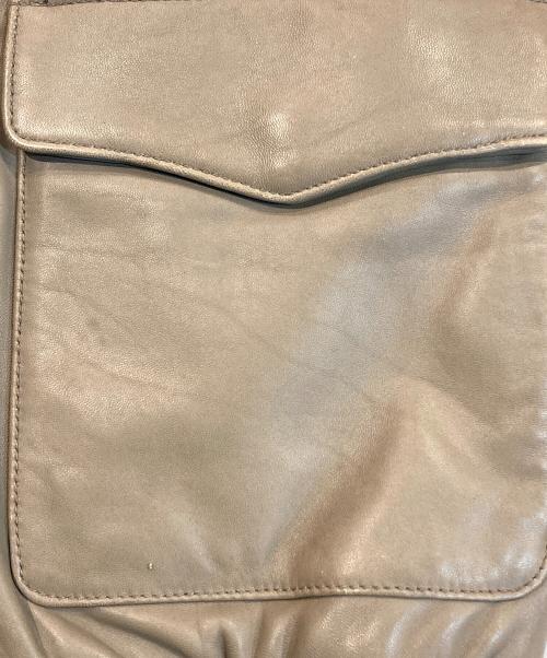 Retro Grade（レトログレード）Retro Grade (レトログレード) A-2 シープレザージャケット ベージュ サイズ:Lの古着・服飾アイテム