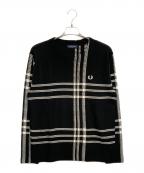 FRED PERRYフレッドペリー）の古着「クールネックセーター」｜ブラック