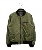 BACK CHANNELバックチャンネル）の古着「MA-1ジャケット」｜オリーブ