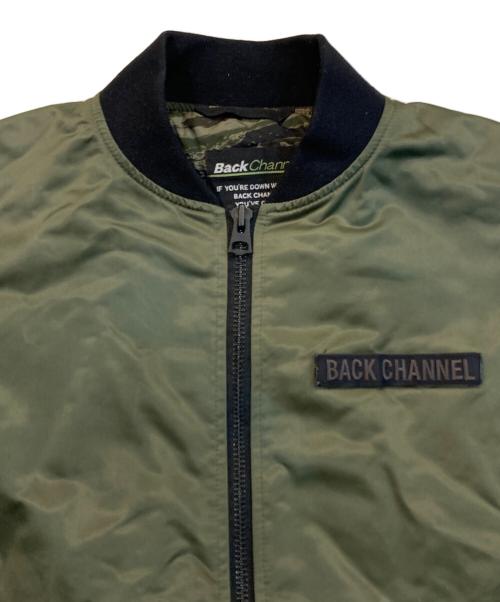BACK CHANNEL（バックチャンネル）BACK CHANNEL (バックチャンネル) MA-1ジャケット オリーブ サイズ:Sの古着・服飾アイテム