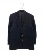 Burberry'sバーバリー）の古着「金釦テーラードジャケット」｜ネイビー