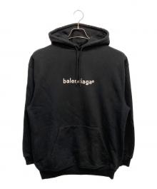 BALENCIAGA（バレンシアガ）の古着「ロゴ オーバー サイズ スウェット パーカー」｜ブラック