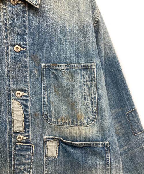 UNIVERSAL OVERALL（ユニバーサルオーバーオール）UNIVERSAL OVERALL (ユニバーサルオーバーオール) 12.75oz CONEDENIM COVERALL REMAKE デニム カバーオール インディゴ サイズ:Mの古着・服飾アイテム