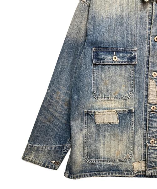 UNIVERSAL OVERALL（ユニバーサルオーバーオール）UNIVERSAL OVERALL (ユニバーサルオーバーオール) 12.75oz CONEDENIM COVERALL REMAKE デニム カバーオール インディゴ サイズ:Mの古着・服飾アイテム