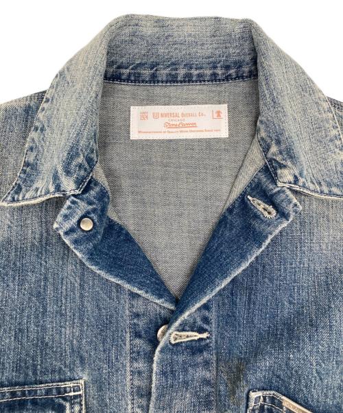 UNIVERSAL OVERALL（ユニバーサルオーバーオール）UNIVERSAL OVERALL (ユニバーサルオーバーオール) 12.75oz CONEDENIM COVERALL REMAKE デニム カバーオール インディゴ サイズ:Mの古着・服飾アイテム