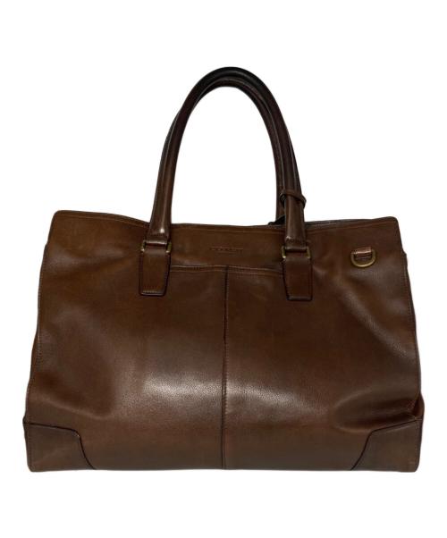 COACH（コーチ）COACH (コーチ) レザービジネスバッグ ブラウン サイズ:サイズ詳細参照の古着・服飾アイテム