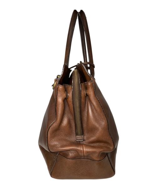 COACH（コーチ）COACH (コーチ) レザービジネスバッグ ブラウン サイズ:サイズ詳細参照の古着・服飾アイテム