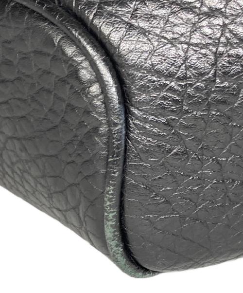 PELLE MORBIDA（ペッレモルビダ）PELLE MORBIDA (ペッレモルビダ) クロコ型押しトートバッグ ブラック サイズ:サイズ詳細参照の古着・服飾アイテム