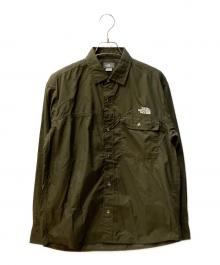 THE NORTH FACE（ザ ノース フェイス）の古着「ロングスリーブ ヌプシシャツ」｜オリーブ