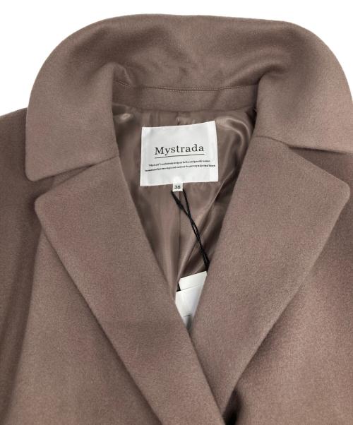 Mystrada（マイストラーダ）Mystrada (マイストラーダ) バックボリュームコート ブラウン サイズ:38 未使用品の古着・服飾アイテム