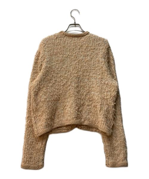 Mila Owen（ミラオーウェン）Mila Owen (ミラオーウェン) ニット ツイード ショートジャケット ベージュ サイズ:s 未使用品の古着・服飾アイテム