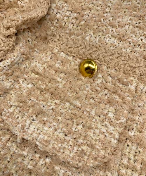 Mila Owen（ミラオーウェン）Mila Owen (ミラオーウェン) ニット ツイード ショートジャケット ベージュ サイズ:s 未使用品の古着・服飾アイテム