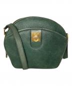 CELINEセリーヌ）の古着「オールドショルダーバッグ」｜グリーン