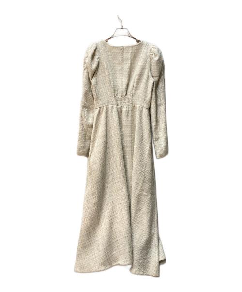 Rose Muse（ロゼミューズ）Rose Muse (ロゼミューズ) tweed piping dress アイボリー サイズ:FREEの古着・服飾アイテム