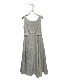 HER LIP TO（ハーリップトゥ）の古着「Classic Floral Jacquard Dress」｜グレー