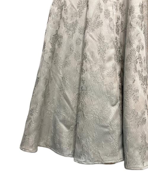 HER LIP TO（ハーリップトゥ）HER LIP TO (ハーリップトゥ) Classic Floral Jacquard Dress グレー サイズ:Ｓの古着・服飾アイテム