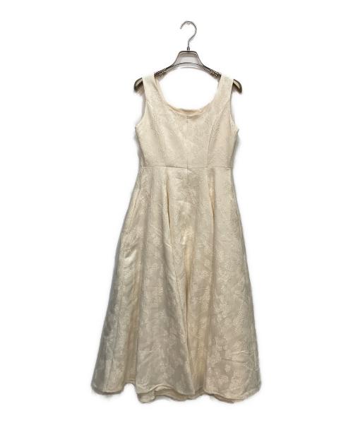 HER LIP TO（ハーリップトゥ）HER LIP TO (ハーリップトゥ) Classic Floral Jacquard Dress クラシック フローラル ジャガード ドレス アイボリー サイズ:Sの古着・服飾アイテム