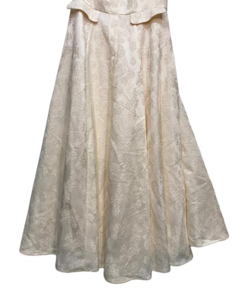 HER LIP TO（ハーリップトゥ）HER LIP TO (ハーリップトゥ) Classic Floral Jacquard Dress クラシック フローラル ジャガード ドレス アイボリー サイズ:Sの古着・服飾アイテム