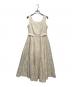 HER LIP TO（ハーリップトゥ）の古着「Classic Floral Jacquard Dress クラシック フローラル ジャガード ドレス」｜アイボリー
