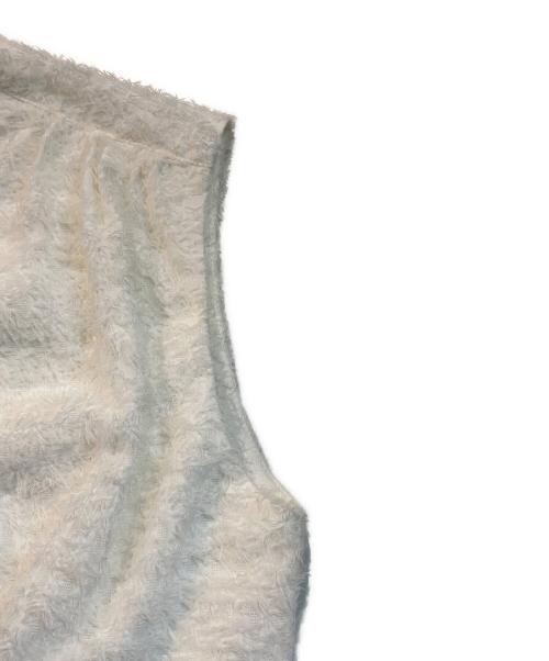 CELFORD（セルフォード）CELFORD (セルフォード) チドリ カット ジャガード ワンピース ホワイト サイズ:36の古着・服飾アイテム