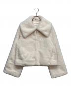 Rirandtureリランドチュール）の古着「ワイド カラー ファー コート」｜ホワイト