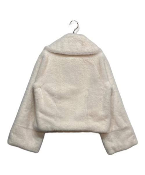 Rirandture（リランドチュール）Rirandture (リランドチュール) ワイド カラー ファー コート ホワイト サイズ:2の古着・服飾アイテム