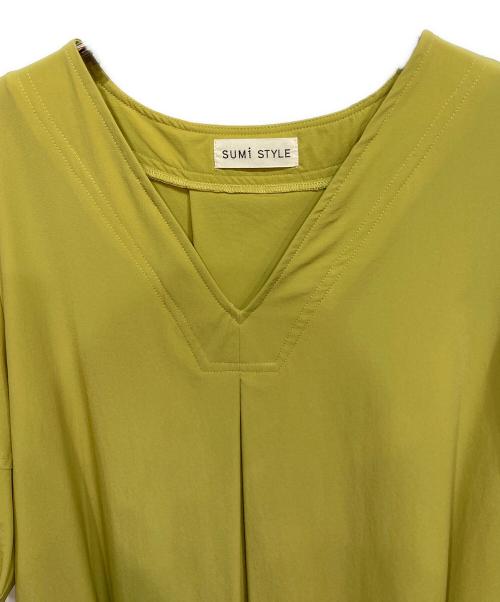 SUMI STYLE（スミ スタイル）SUMI STYLE (スミ スタイル) 半袖ワンピース イエロー サイズ:FREEの古着・服飾アイテム
