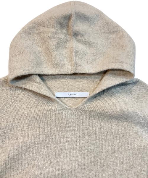 FRAMeWORK（フレームワーク）FRAMeWORK (フレームワーク) 圧縮ウールフードプルオーバー ベージュ サイズ:Freeの古着・服飾アイテム