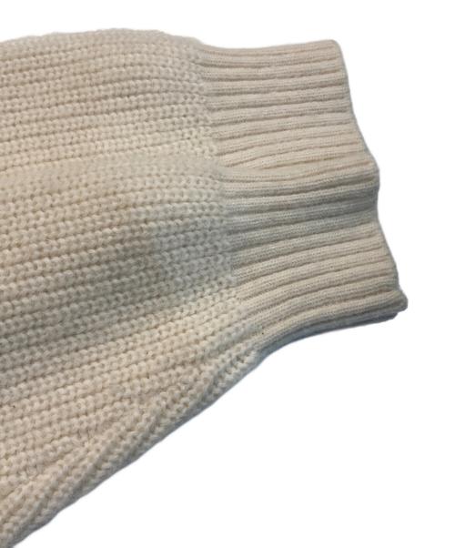 LACOSTE（ラコステ）LACOSTE (ラコステ) アルパカブレンドケーブルニットカーディガン ホワイト サイズ:3の古着・服飾アイテム