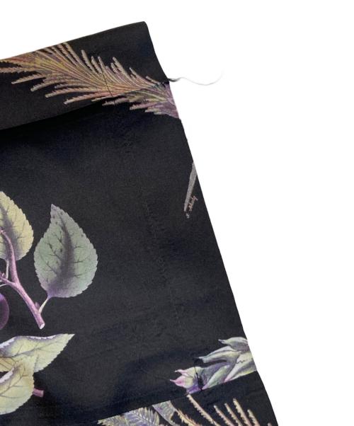 CABAN（キャバン）CABAN (キャバン) シルク ボタニカルプリント イージーパンツ ブラック サイズ:FREEの古着・服飾アイテム