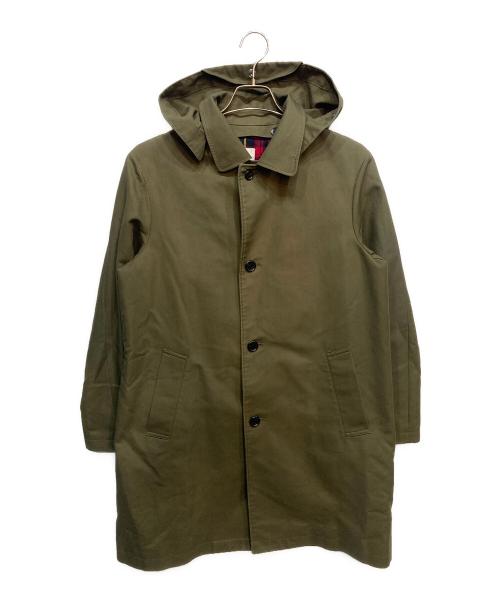 TAKEO KIKUCHI（タケオキクチ）TAKEO KIKUCHI (タケオキクチ) コットン Wフェイス ステンカラー コート オリーブ サイズ:3の古着・服飾アイテム