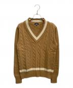 MORGANO×BEAMS Fモルガーノ×ビームスエフ）の古着「別注 チルデン ニット」｜ベージュ