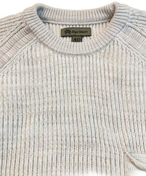 NIGEL CABOURN（ナイジェルケーボン）NIGEL CABOURN (ナイジェルケーボン) MOUNTAINEER CREW KNIT ベージュ サイズ:46の古着・服飾アイテム