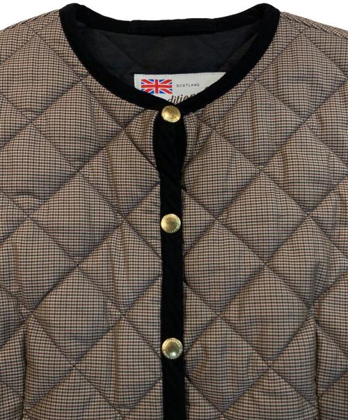 Traditional Weatherwear（トラディショナルウェザーウェア）Traditional Weatherwear (トラディショナルウェザーウェア) ARKLEY アークリー　キルティングジャケット ブラウン サイズ:36の古着・服飾アイテム