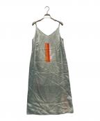 TELMAテルマ）の古着「プリントキャミドレス ワンピース」｜スカイブルー