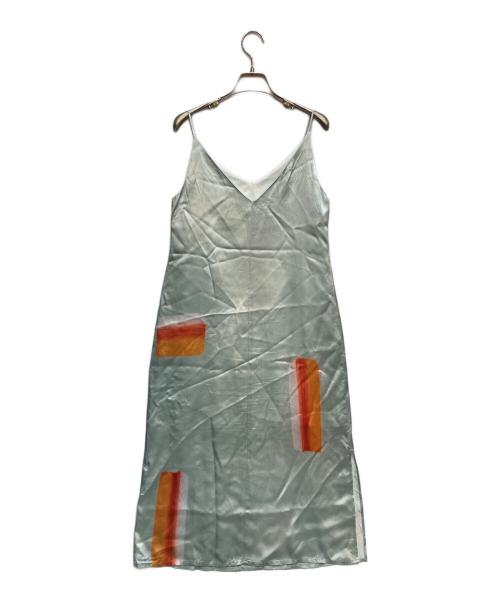 TELMA（テルマ）TELMA (テルマ) プリントキャミドレス ワンピース スカイブルー サイズ:36の古着・服飾アイテム