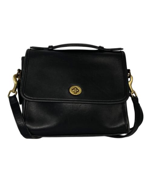 COACH（コーチ）COACH (コーチ) レザー ショルダー  バッグ ブラック サイズ:サイズ詳細参照の古着・服飾アイテム