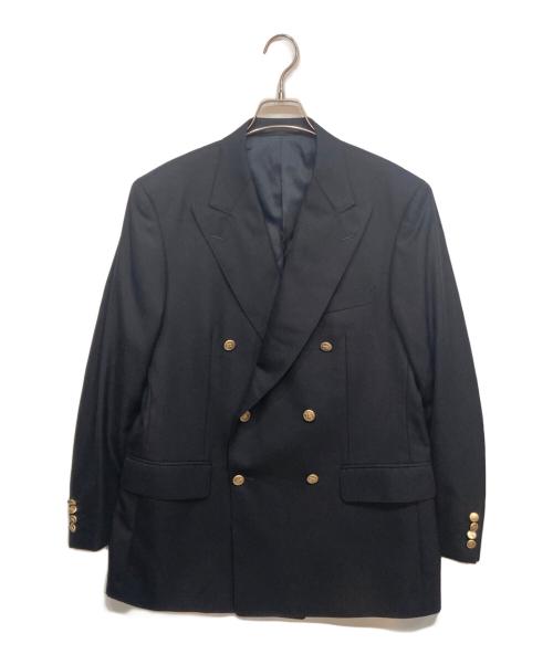 BURBERRY LONDON（バーバリーロンドン）BURBERRY LONDON (バーバリーロンドン) 金釦ダブルテーラードジャケット ネイビー サイズ:AB6(詳細サイズ参照）の古着・服飾アイテム