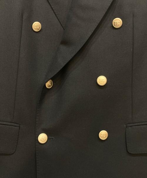BURBERRY LONDON（バーバリーロンドン）BURBERRY LONDON (バーバリーロンドン) 金釦ダブルテーラードジャケット ネイビー サイズ:AB6(詳細サイズ参照）の古着・服飾アイテム