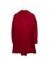 yohji yamamoto+noir (ヨウジヤマモトプリュスノアール) ウール コート レッド サイズ:3：13000円