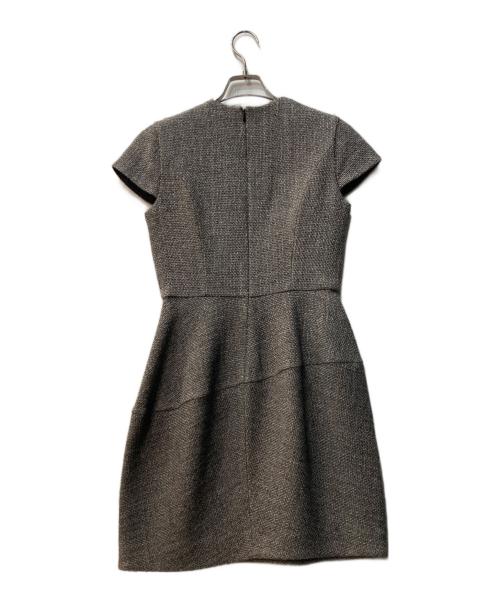 YOKO CHAN（ヨーコチャン）YOKO CHAN (ヨーコチャン) ウール ツイード ワンピース グレー サイズ:38の古着・服飾アイテム