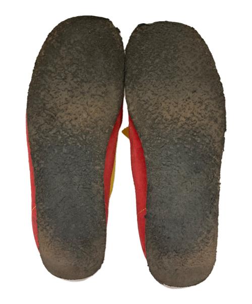 CLARKS（クラークス）CLARKS (クラークス) Supreme (シュプリーム) Wallabee Gold ワラビーゴールド オレンジ×レッド サイズ:9の古着・服飾アイテム