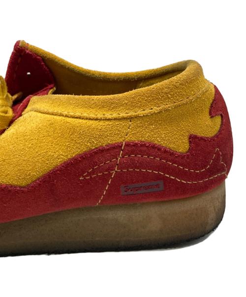 CLARKS（クラークス）CLARKS (クラークス) Supreme (シュプリーム) Wallabee Gold ワラビーゴールド オレンジ×レッド サイズ:9の古着・服飾アイテム